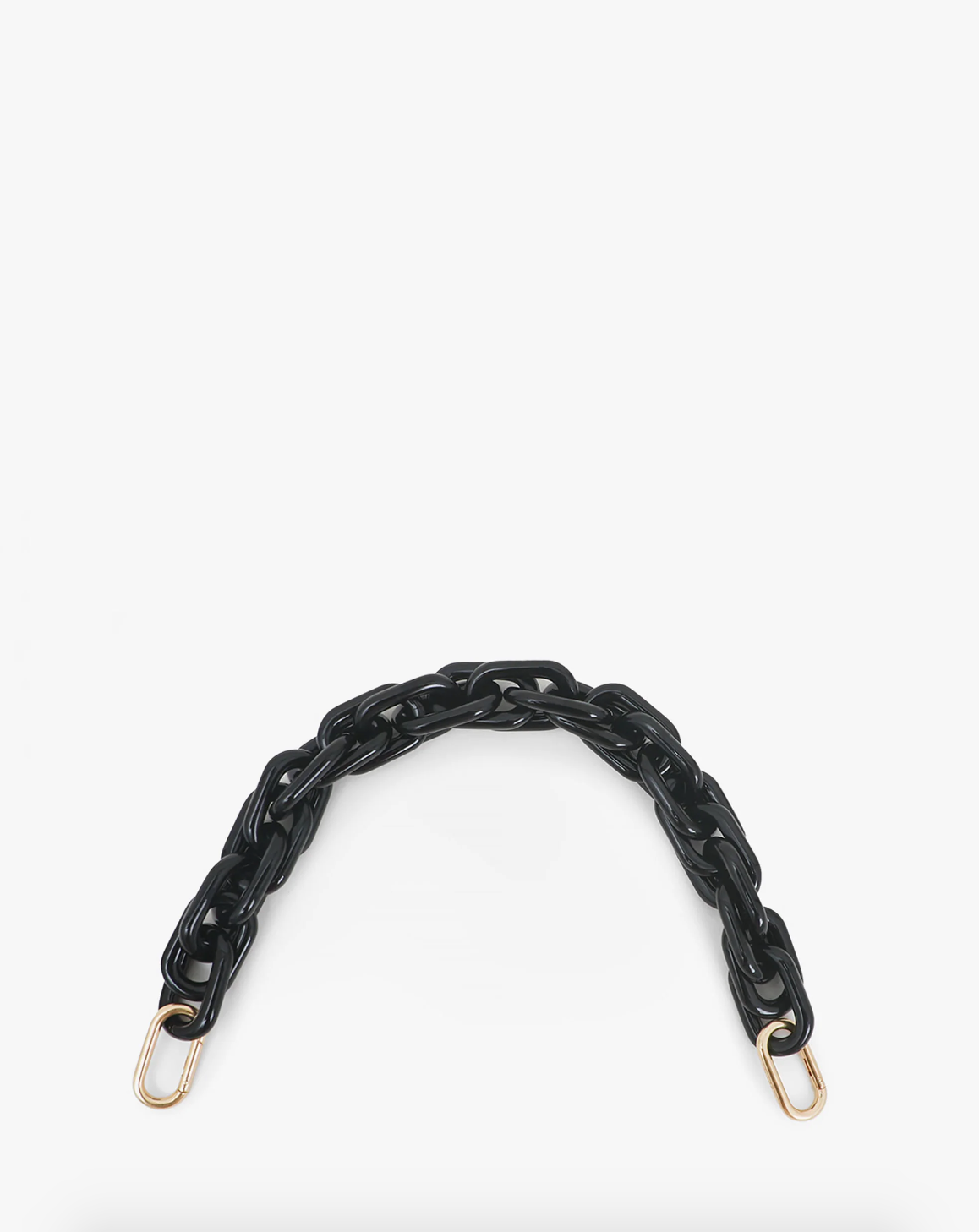 Clare V Convertible Shortie Strap in Black Resin