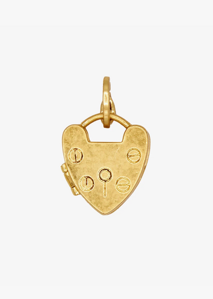 Clare v Padlock Locket Charm