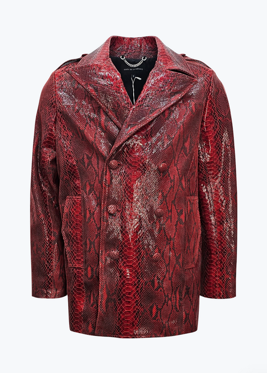 Cout de la liberte Mason Anaconda Peacoat red leather