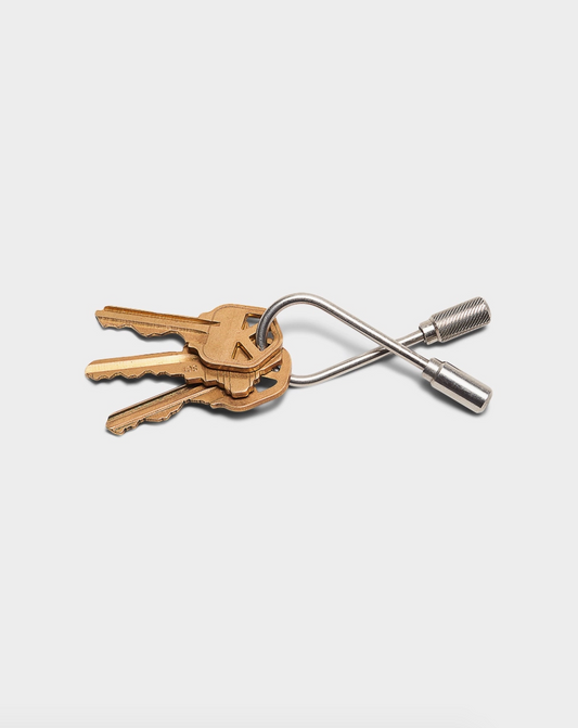 Craighill Closed Helix Keyring - Stainless Steel