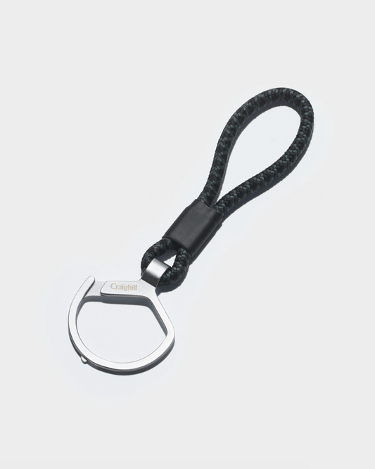 Craighill Rope Split Key Ring - Black