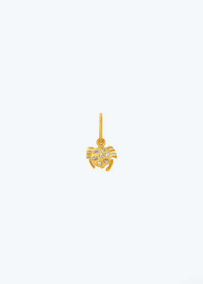 Darius Fine Jewelry 18k yellow gold Mini Dendera Zodiac Diamond Cancer Charm