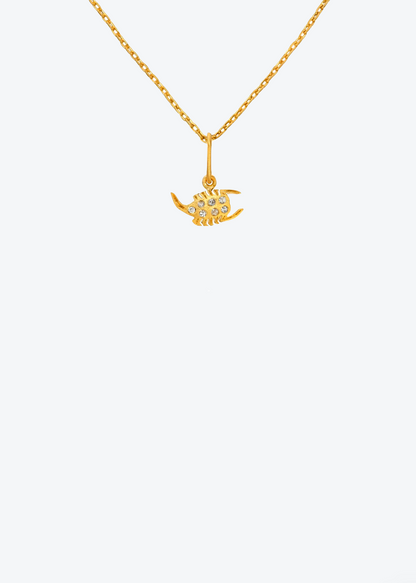 Darius fine jewelry 18k yellow gold Mini Dendera Zodiac Diamond Scorpio Charm
