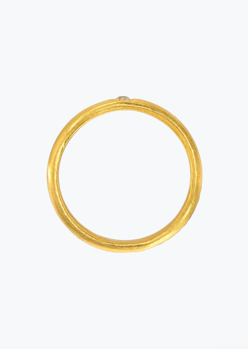 Darius fine jewelry 18k yellow gold Single Diamond Signature Band