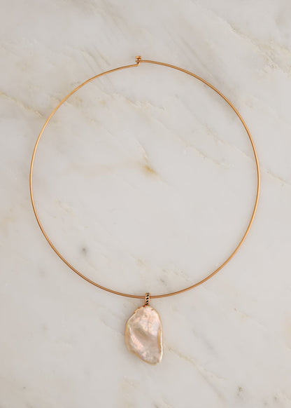 Dezso fine jewelry 18k rose gold Grande Pearl Charm