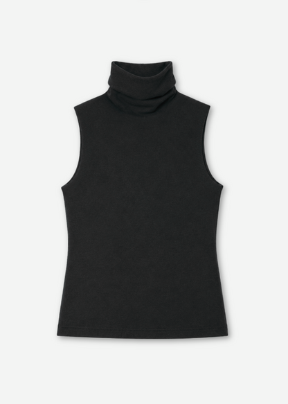 ENZA COSTA WOMENS Cashmere Jersey Shell in Black