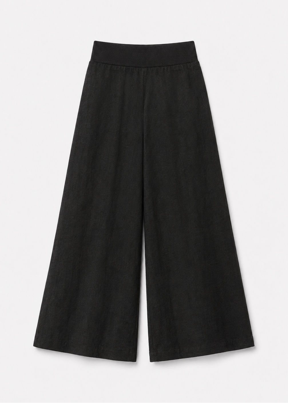 ENZA COSTA WOMENS Linen Wide Leg Pants in Black
