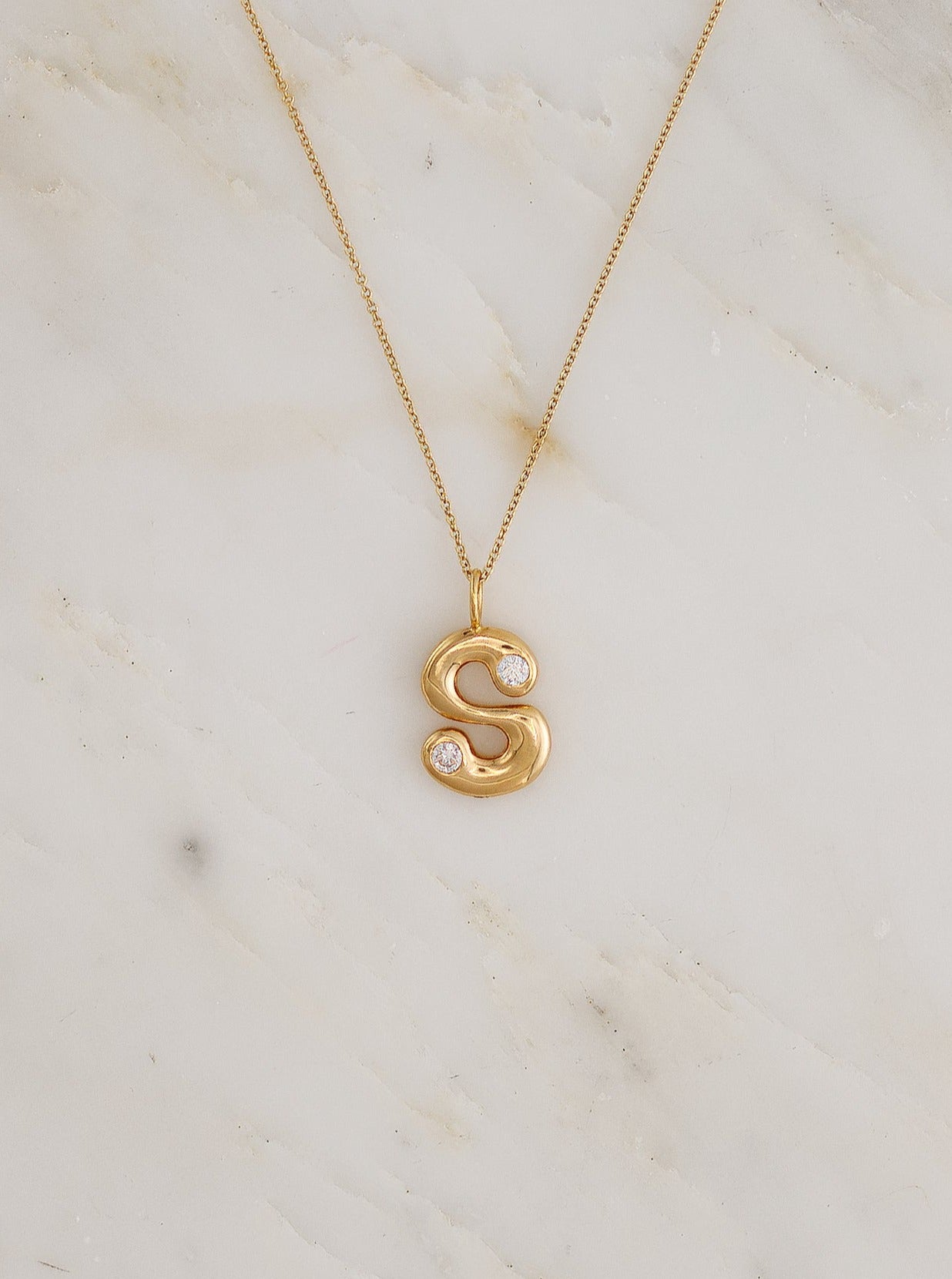 Bubble Pendant Necklace with Diamonds