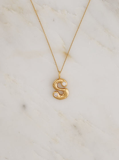 Bubble Pendant Necklace with Diamonds