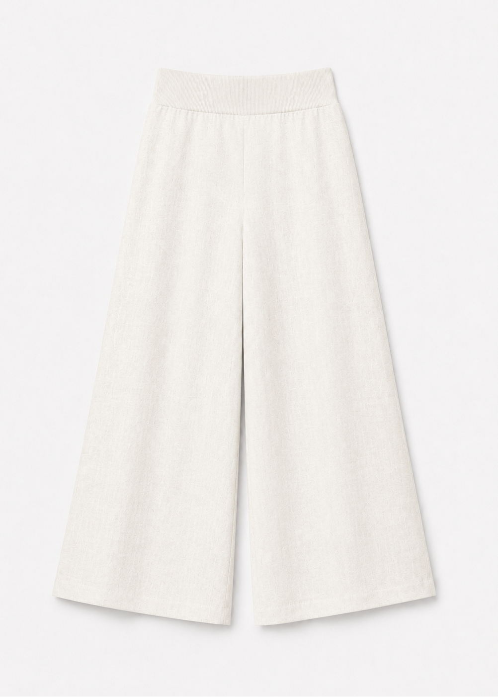 Enza Costa Linen Wide Leg Pants in White