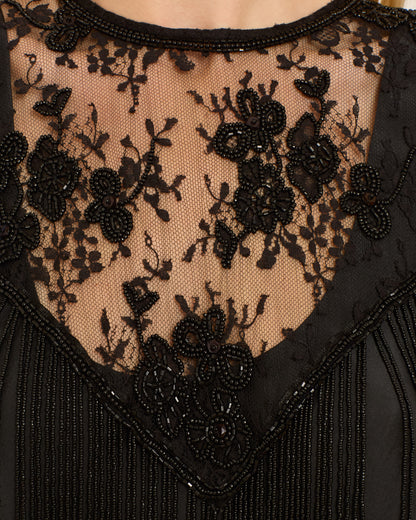 Flou Night Ride Beaded Lace Capelet