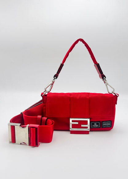 Fendi x Porter Nylon Belt Baguette Bag