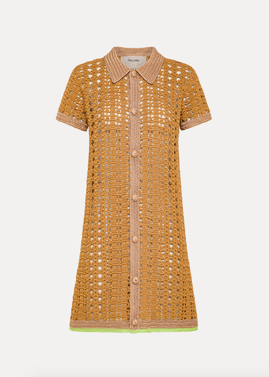 Forte Forte Hand-Crocheted Polo Dress