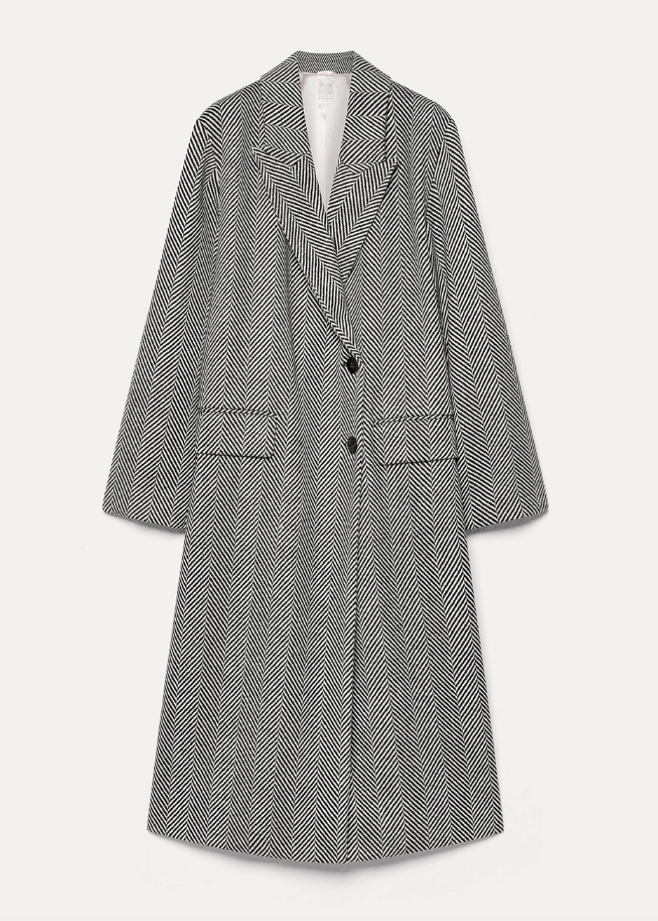 Forte forte Chevron Wool Coat
