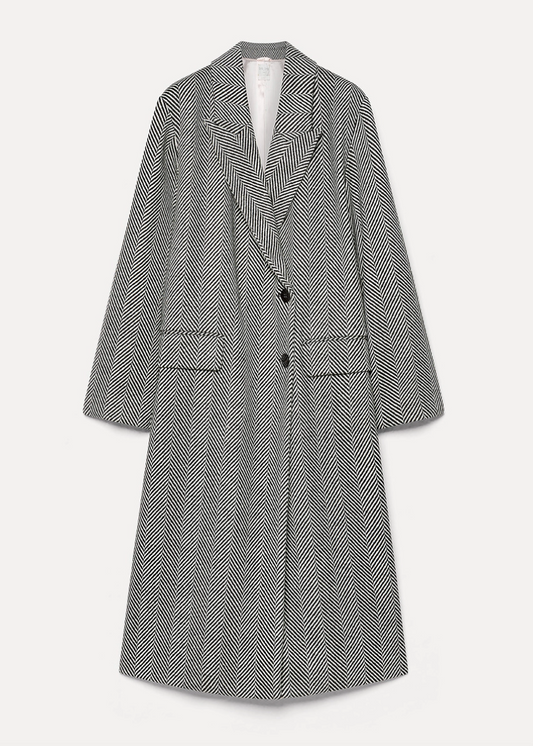 Forte forte Chevron Wool Coat