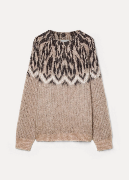 Forte forte Jacquard Alpaca Wool Sweater
