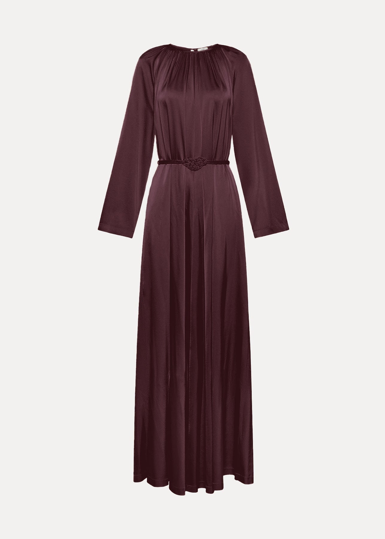 Forte forte Stretch Satin Gown in Chocolate 14376_mydress-F48M.3005-01