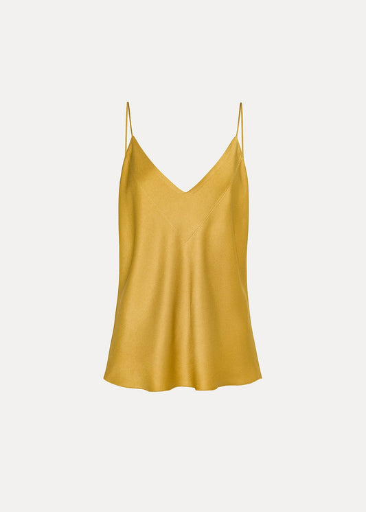 Forte forte womens Satin Camisole in Saffron