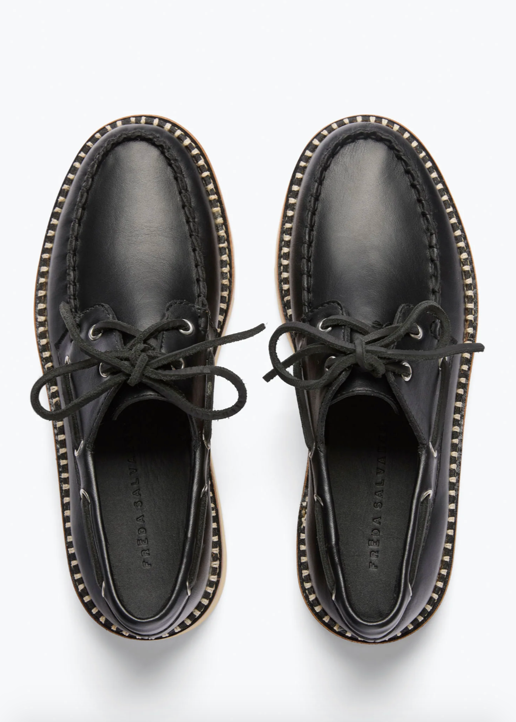 Freda Salvador Collins Lug Loafer in Black