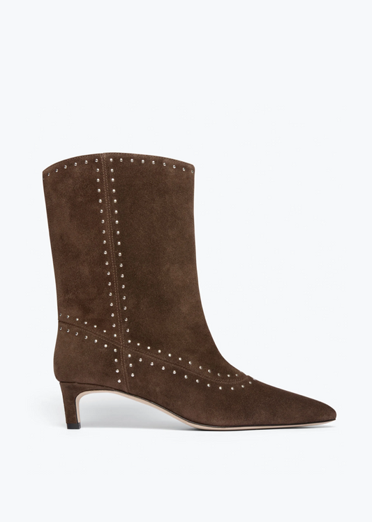 Freda Salvador Tricia Studded Boot in Teddy Suede