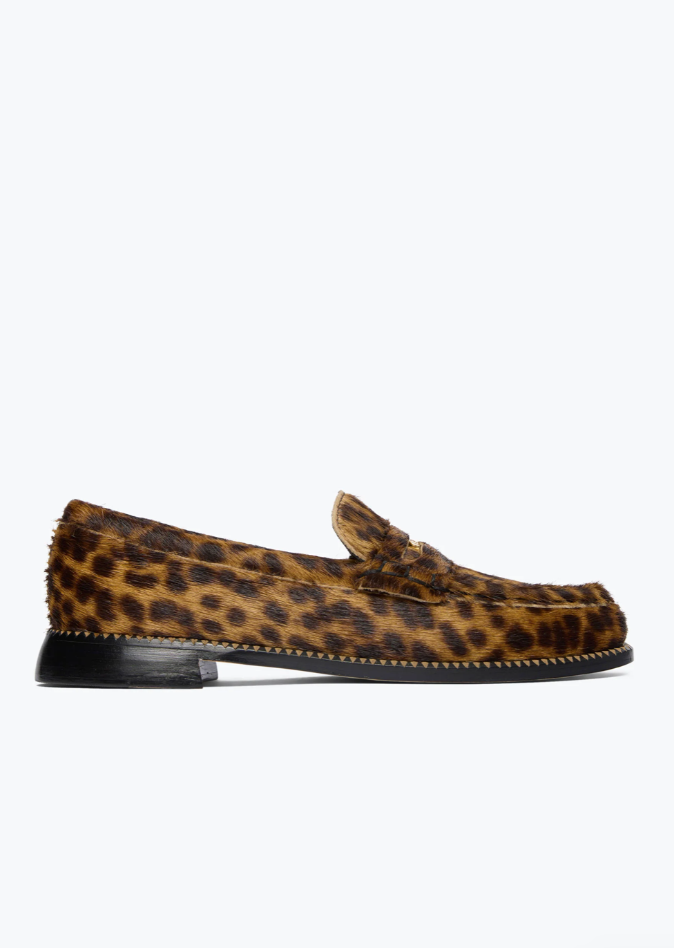 Freda Salvador womens Elba Penny Loafers in Leopard Haircalf