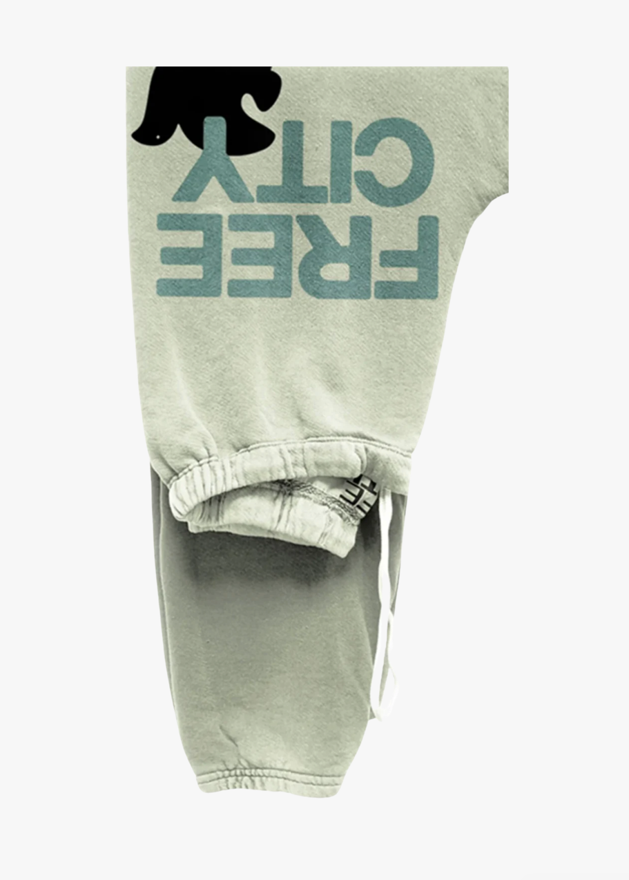 Freecity Cotton Large Sweatpant in Sage