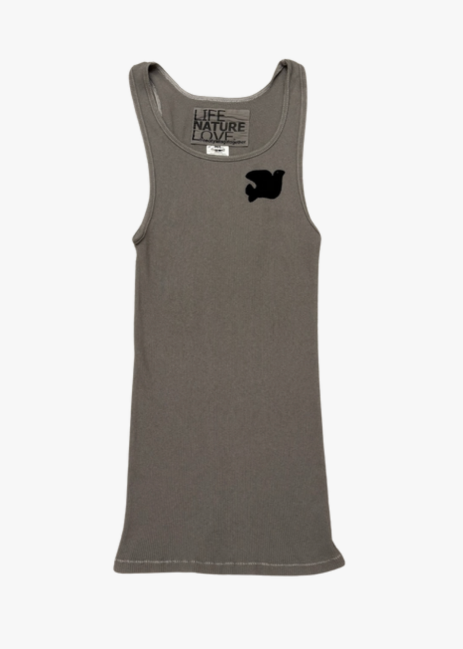Freecity Cotton Supervintage Tank in Silver Feet