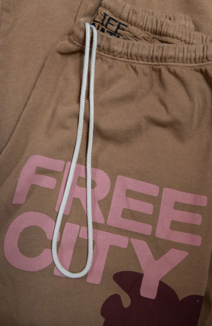 Freecity unisex Flow Sweatpant in Moonshrooms Bronzer