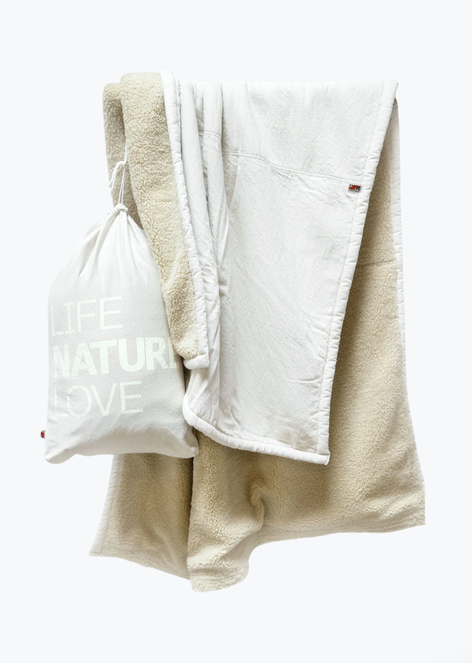 Freecity x Commune Cream Sherpa Blanket