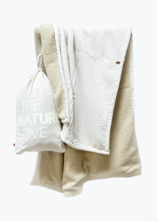Freecity x Commune Cream Sherpa Blanket