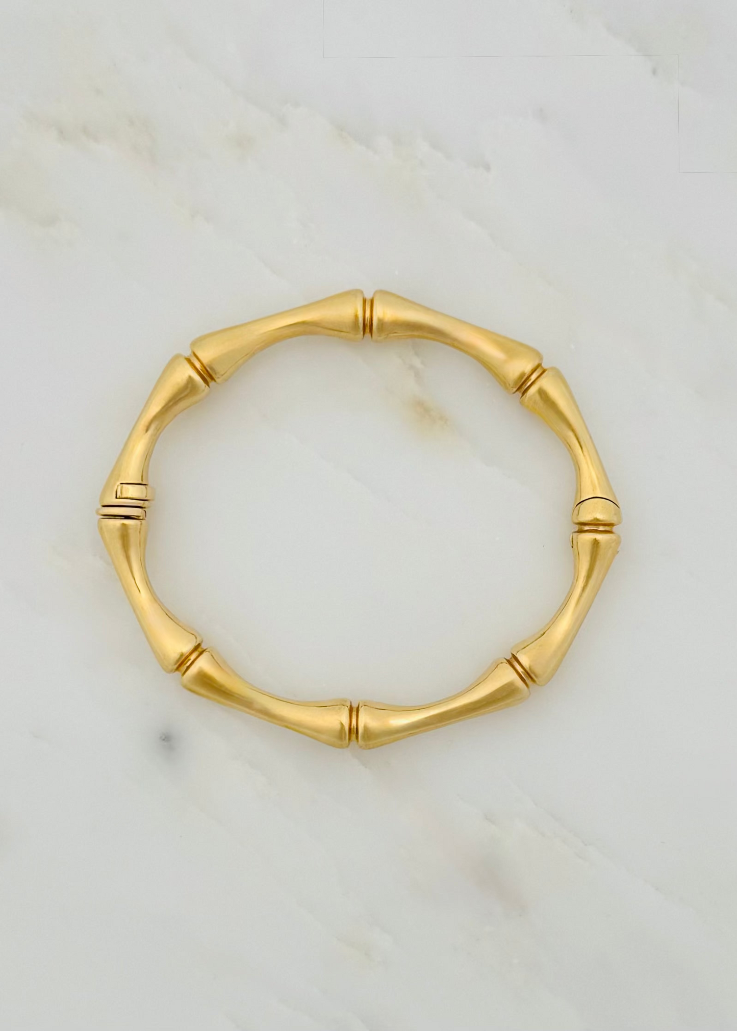 Grace Winfrey fine jewelry 18k yellow gold Bamboo Bracelet