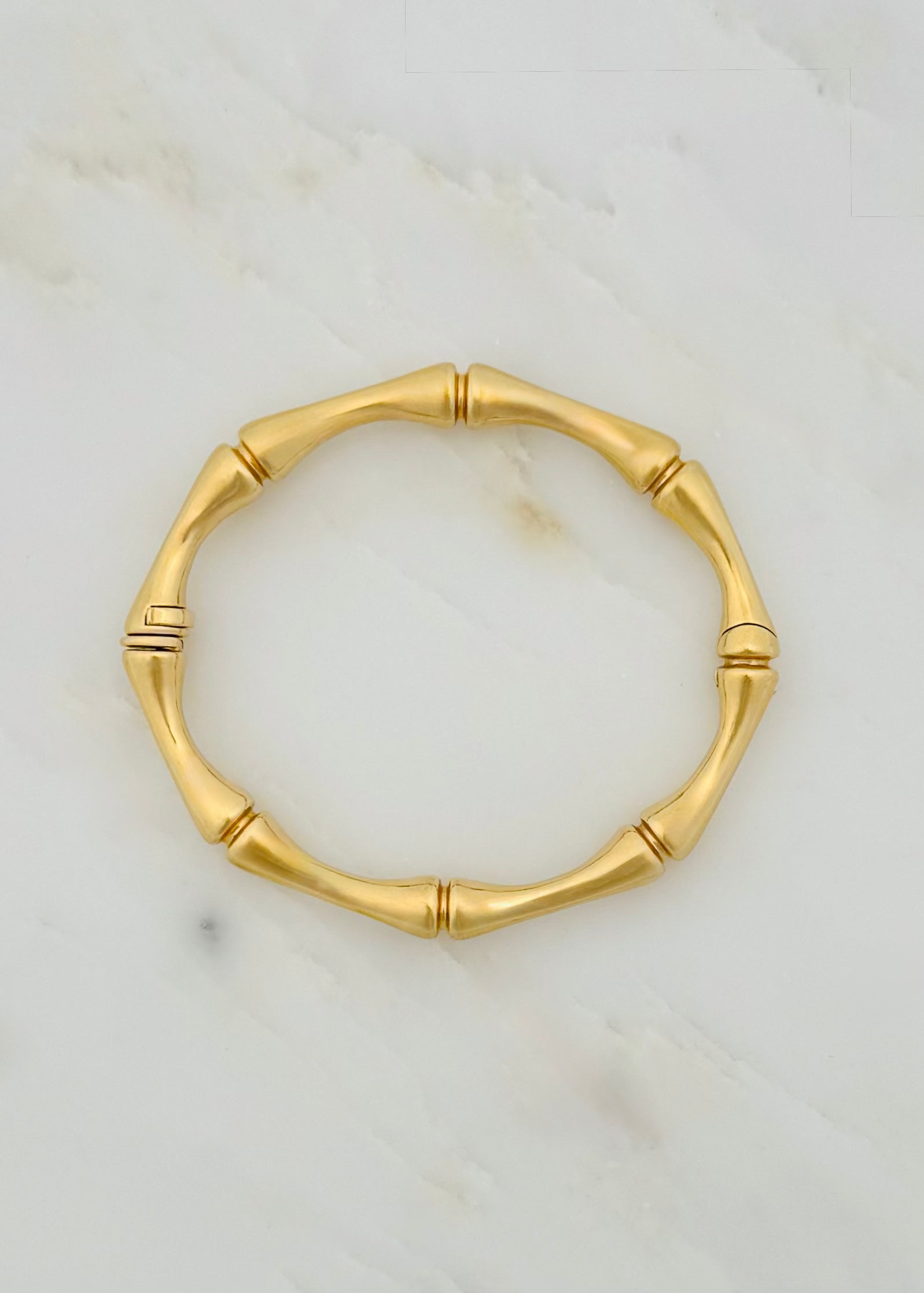 Grace Winfrey fine jewelry 18k yellow gold Bamboo Bracelet