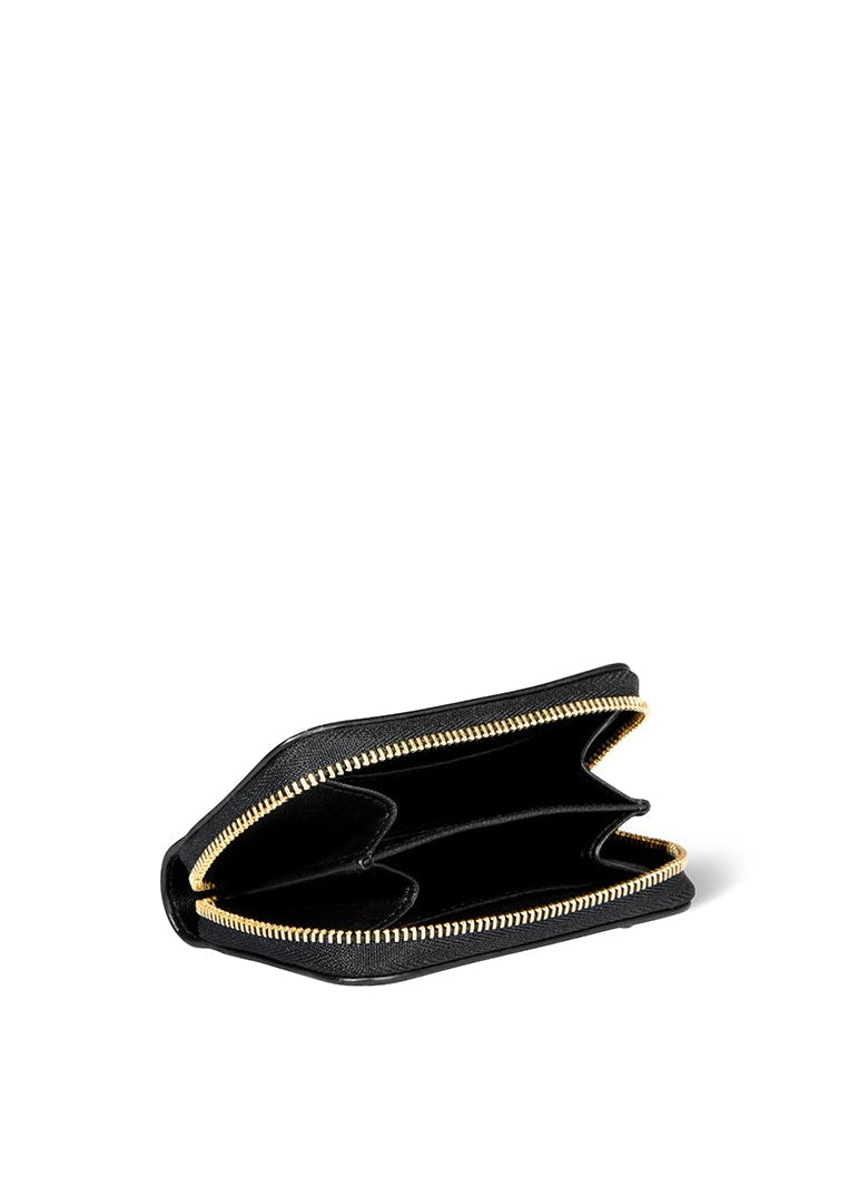 Henri Mini Suede Wallet in Imprime Leopard Kaki