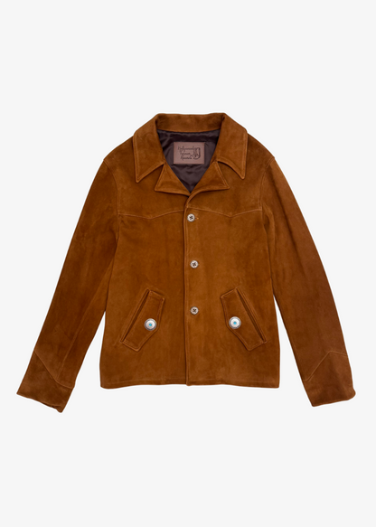 Hollywood forever records mens Suede Travelers Jacket