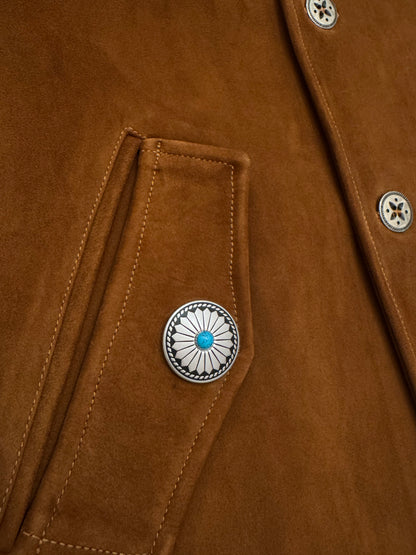 Hollywood forever records mens Suede Travelers Jacket