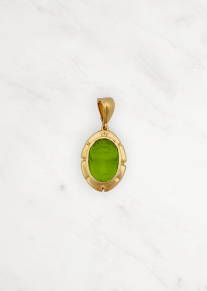 Howl fine jewelry 18k yellow gold Elliot Scarab Venetian Glass Pendant