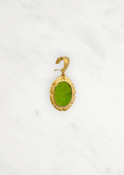 Howl fine jewelry 18k yellow gold Elliot Scarab Venetian Glass Pendant