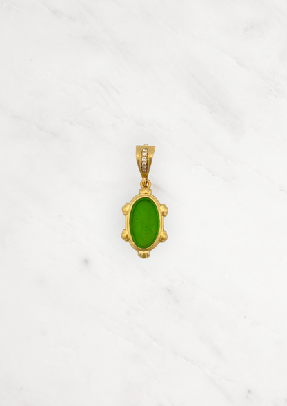 Howl fine jewelry 18k yellow gold Tembo Queen Bee Venetian Glass Pendant