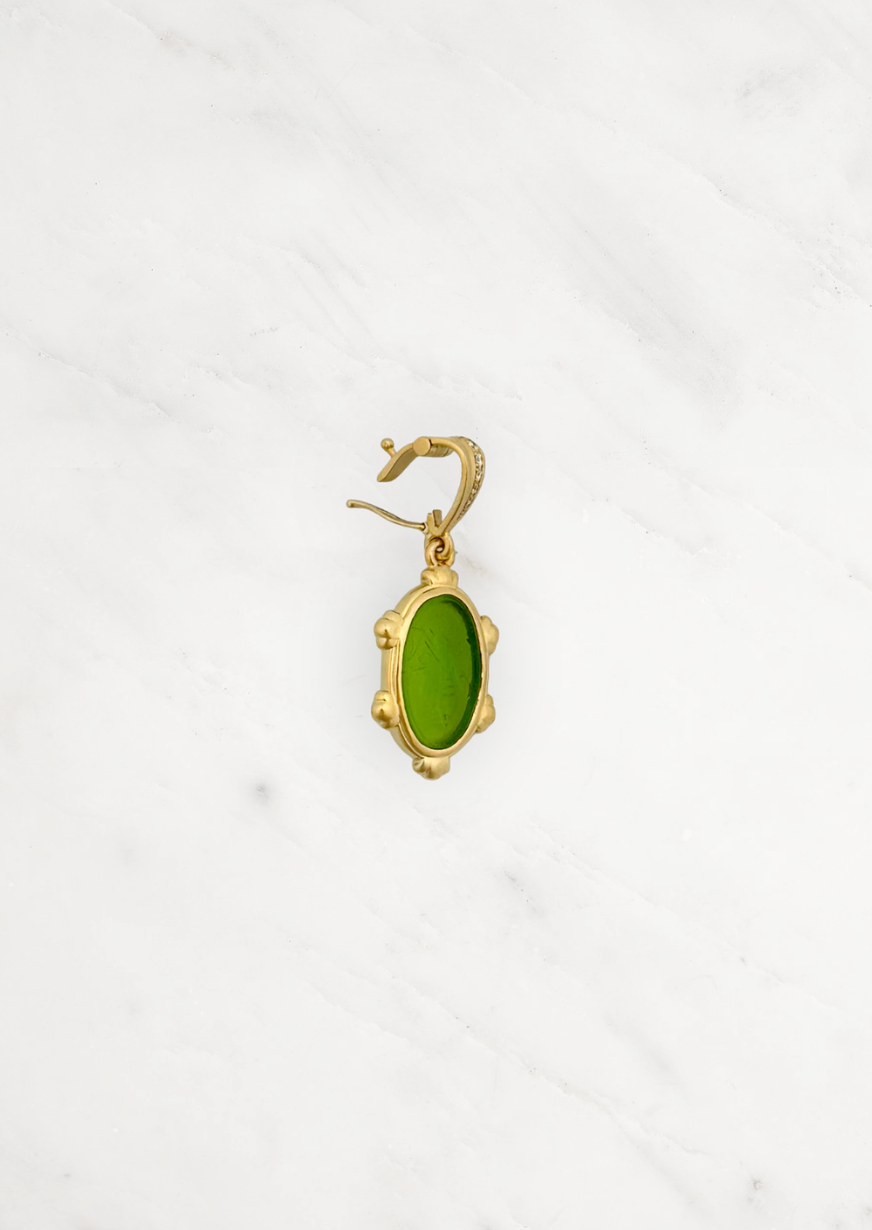 Howl fine jewelry 18k yellow gold Tembo Queen Bee Venetian Glass Pendant