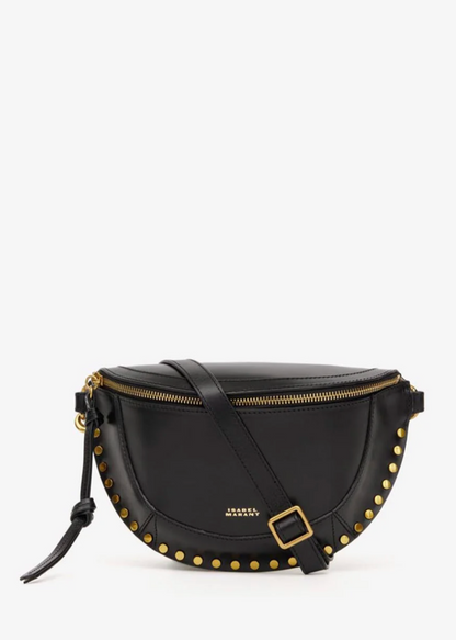 Isabel Marant Skano Belt Bag in Black Leather
