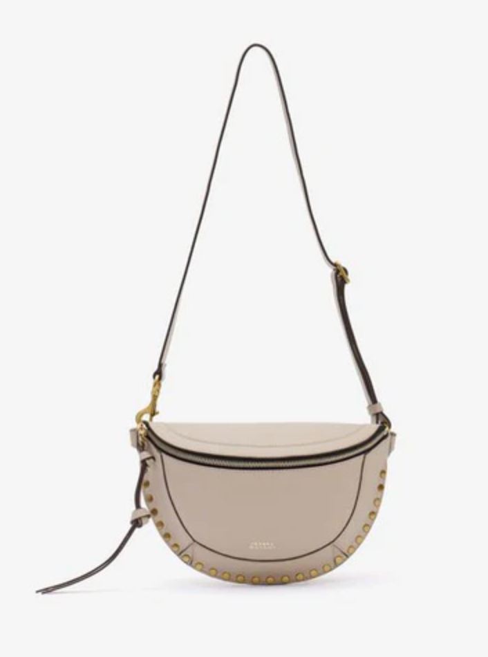 Isabel Marant Skano Belt Bag in Light Beige Leather