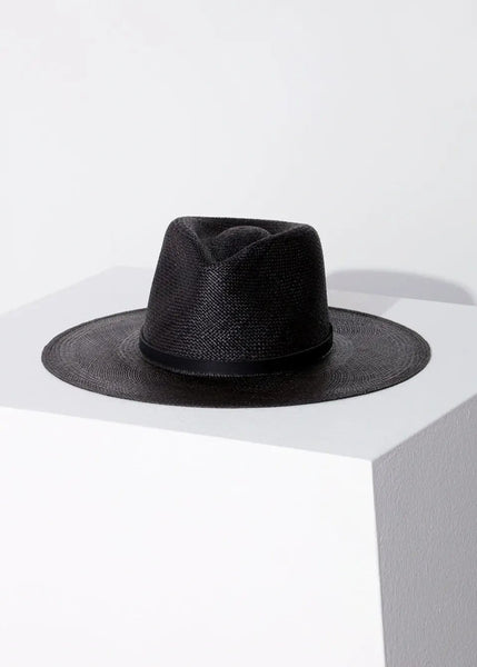 New Janessa Leone Black Patricia Hat-Medium Patricia Hat | Janessa Leoné – Janessa Leone main image 3