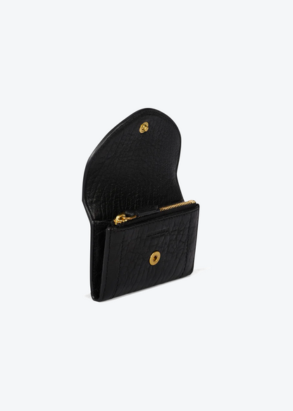 Jerome Dreyfuss Helmut Wallet in Noir Lampskin