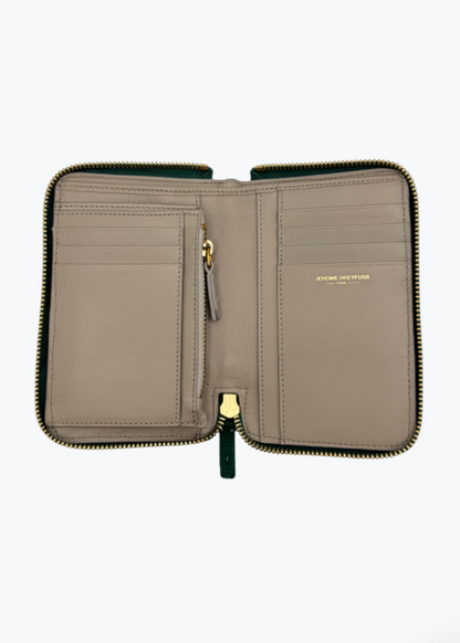 Jerome Dreyfuss Julien Wallet in Emerald Suede