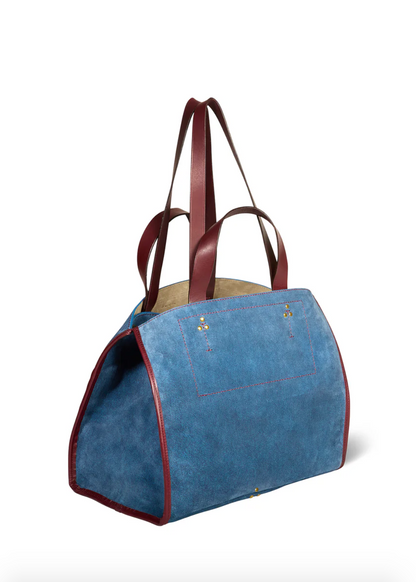 Jerome Dreyfuss Léon M Suede Tote in Jeans