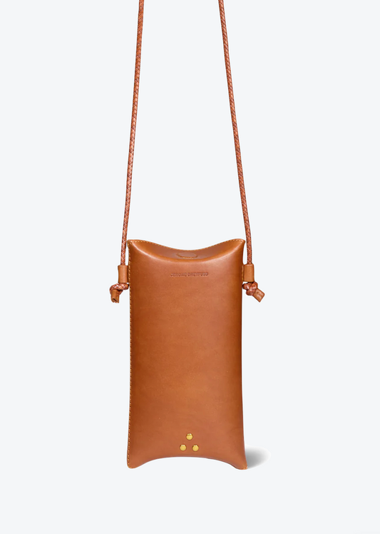 Jerome Dreyfuss Louis Mobile Crossbody in Chêne Cowskin