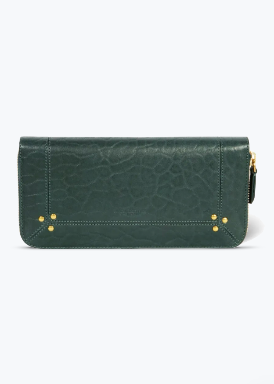 Jerome Dreyfuss Malcom Wallet in Sapin Green Leather 2