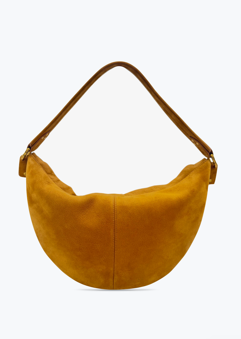 Jerome Dreyfuss Paul Lune Bag in Tabac Suede