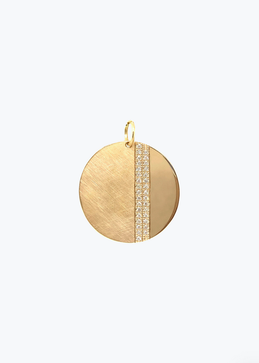 Julez Bryant 14k yellow gold diamond Joma Pendant