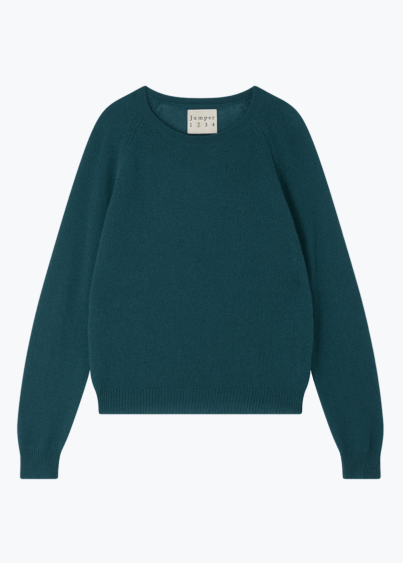 Jumper1234 Cashmere Crop Crew in Sacramento Green